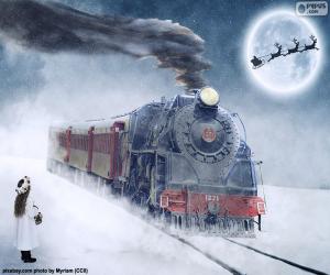 yapboz Noel buharlı lokomotif